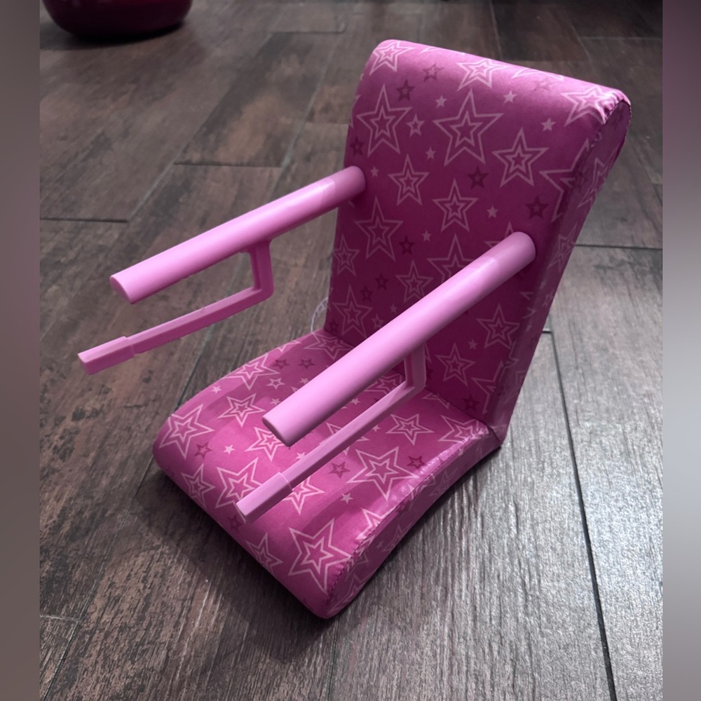 2015 American Girl Doll Bistro STAR Chair Pink boostrr for 18" dolls